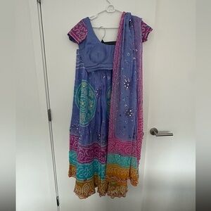 Indian Multi-color Bandhani Chaniya Choli